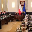 Posiedzenie Rady Ministrów, na czele premier Mateusz Morawiecki oraz wicepremier Jarosław Kaczyński