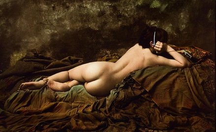 Artysta, którego nie trzeba przedstawiać – Jan Saudek – pokazuje pracę „Walkman” z 1985 r.