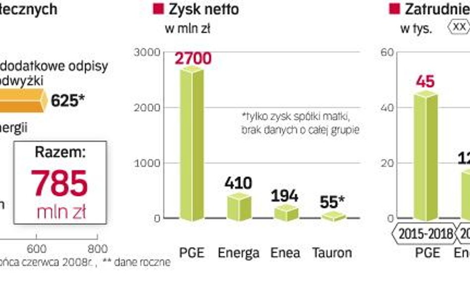 Gdy tworzono cztery państwowe grupy energetyczne, zatrudnieni w konsolidowanych spółkach wywalczyli 