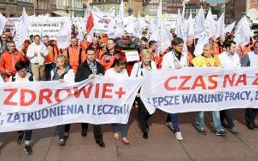 Medycy protestowali w Warszawie