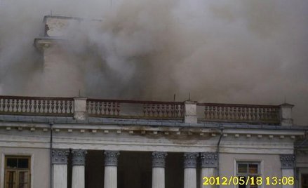 Pożar pałacu Umiastowskich w Żemłosławiu