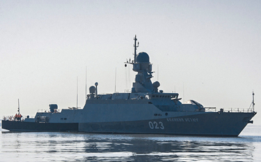 Mały okręt rakietowy „Wielikij Ustiug” na ćwiczeniach w 2016 r. Fot./mil.ru