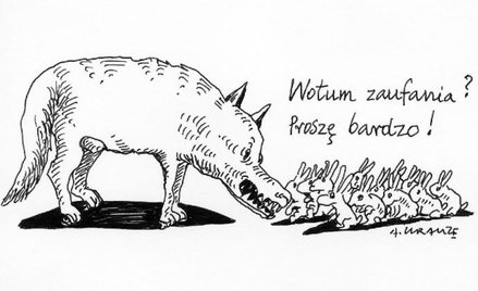Komentarz rysunkowy. Wotum zaufania?