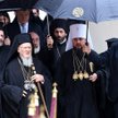 Patriarcha Konstantynopola Bartłomiej I oraz metropolita kijowski i całej Ukrainy Epifaniusz