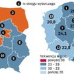 Platforma zwyciężyła w tradycyjnie przychylnej sobie Warszawie i ośmiu okręgach zachodniej i północn