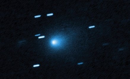 Zdjęcie obiektu 3I/ATLAS wykonane 21 lipca 2025 r. przez Teleskop Hubble’a (źródło: NASA).