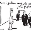 Komentarz rysunkowy. Może i jestem nagi...