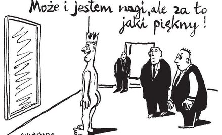 Komentarz rysunkowy. Może i jestem nagi...