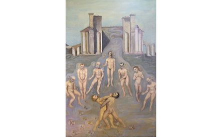 Wojna rosyjsko-japońska, 1906/1907, olej na płótnie 196x130 cm