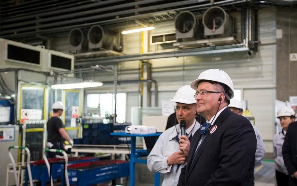 Bronisław Komorowski podczas wizyty w Wałbrzychu