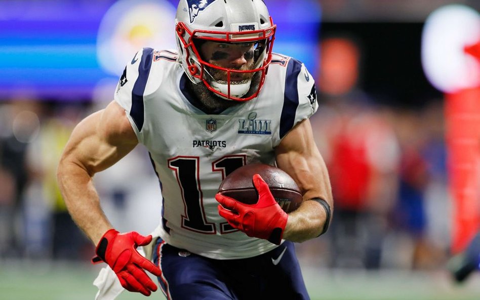 Julian Edelman podczas finału w Atlancie