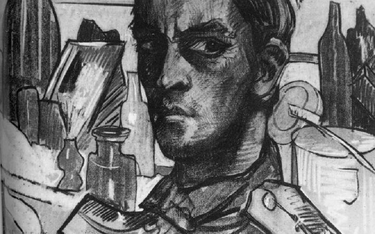 Autoportret Witkacego w mundurze oficera lejbgwardii, 24 lipca 1917 rok, Petersburg