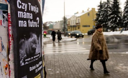 Akcje przeciw noszeniu futer organizowano także w Polsce