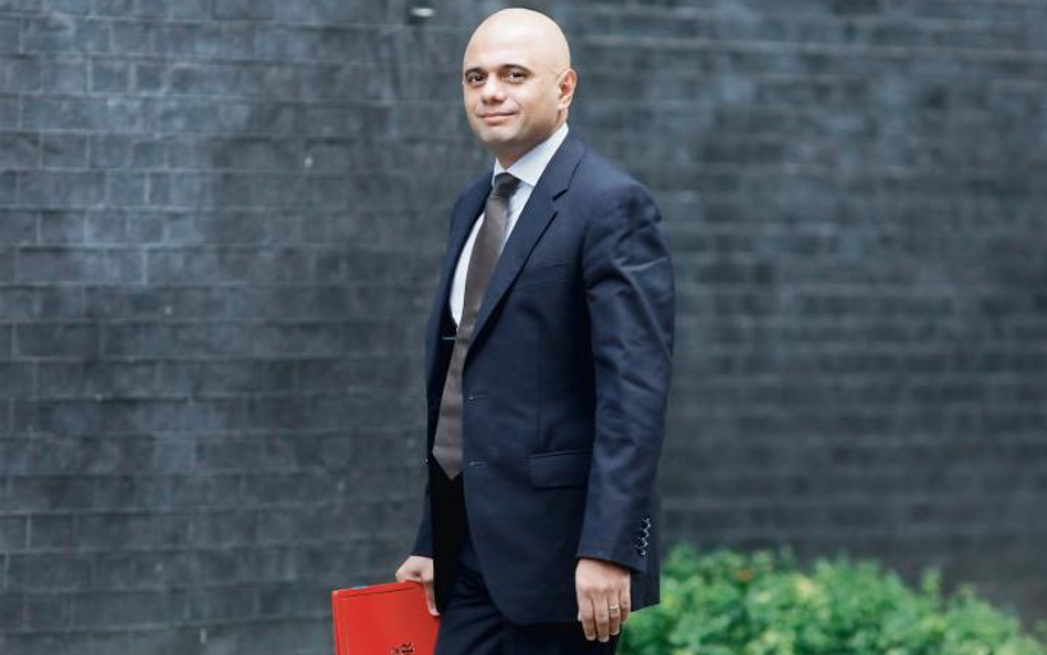 Sajid Javid, brytyjski kanclerz skarbu.