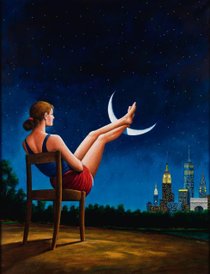 Licytowany będzie obraz Rafała Olbińskiego.