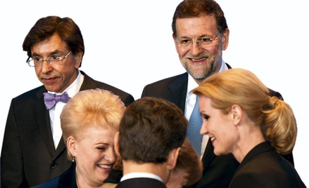 Belg Elio di Rupo (u góry po lewej), Dunka Helle Thorning-Schmidt (u dołu po prawej) – nowi, niepewn