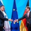 Ministrowie spraw zagranicznych Izraela (Gideona Saar) i Niemiec (Johann Wadephul)