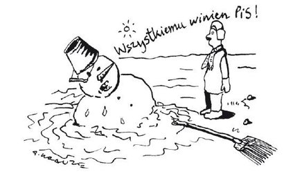 Komentarz rysunkowy. Wszystkiemu winien PiS!