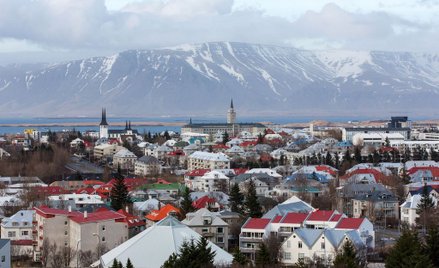 Panorama stolicy Islandii Reykjaviku