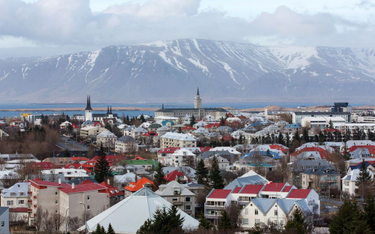 Panorama stolicy Islandii Reykjaviku