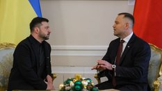 Wołodymyr Zełenski i Karol Nawrocki