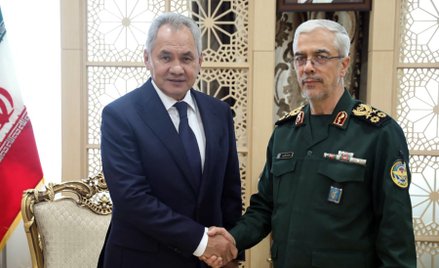 Sergiej Szojgu i Mohammad Bagheri
