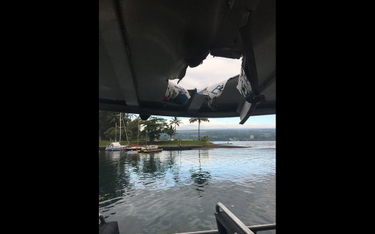 Hawaje: Lawa spadła na łódź. 23 osoby są ranne