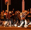 Uczestnicy jednego z protestów w Mińsku
