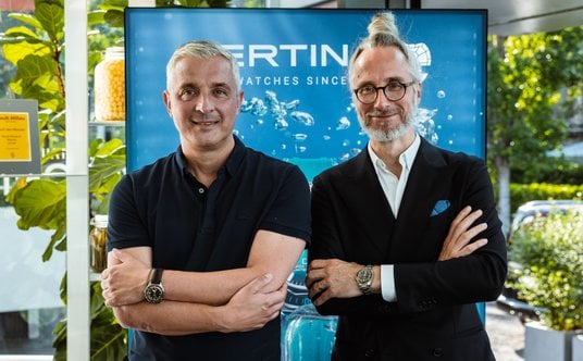 Dieter Pachner podczas światowej premiery zegarka Certina DS Super PH2000M w Zurychu.