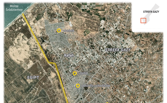 Miasto Rafah w Strefie Gazy