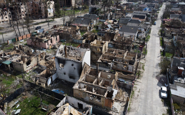 Zniszczenia w miejscowości Irpień w obwodzie kijowskim