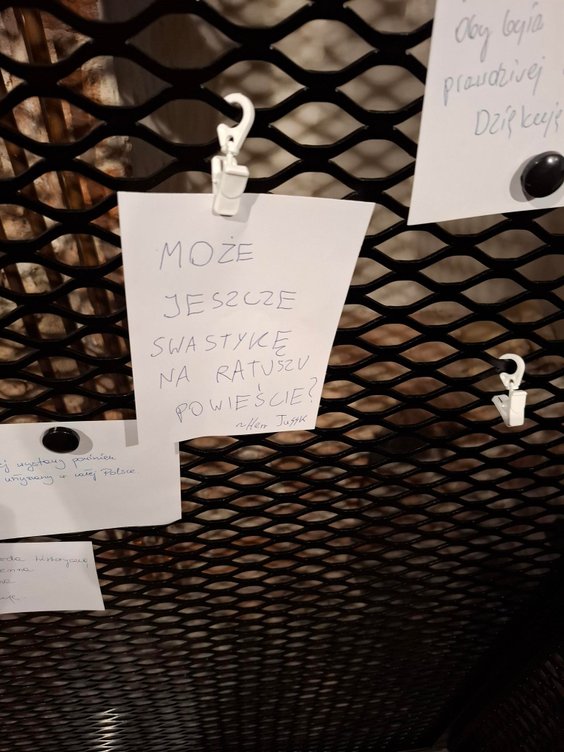 Opinia jednego z odbiorców wystawy „Nasi chłopcy” w Muzeum Gdańska w sali „Głosy”