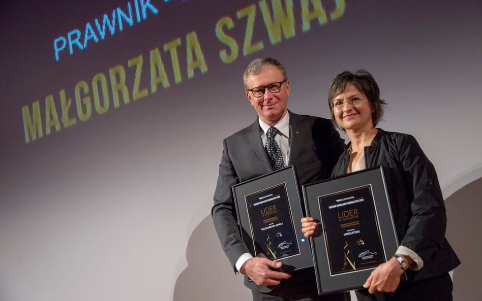 Bogusław Chrabota - redaktor naczelny "Rzeczpospolitej", Małgorzata Szwaj - kancelaria Linklaters