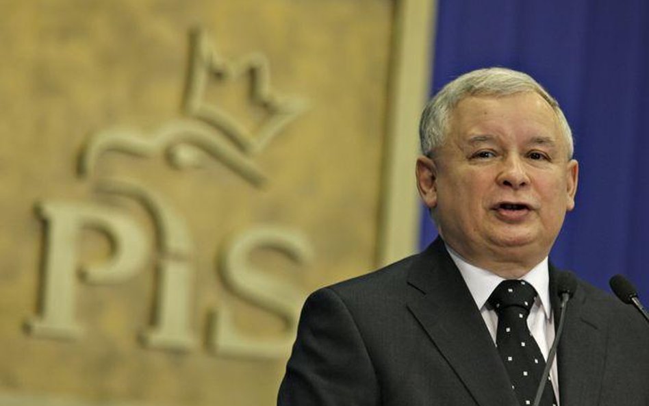 Prezes PiS jarosław Kaczyński