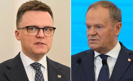 Szymon Hołownia i Donald Tusk