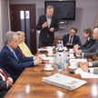 Bogusław Chrabota, redaktor naczelny „Rzeczpospolitej”, otwiera debatę. Od lewej: prof. Jan Majchrow