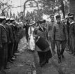 Król Jerzy z małżonką Olgą w Salonikach w 1913 roku. Przeprowadzka królewskiego dworu z Aten miała p