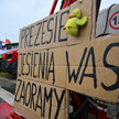 Protest rolników w okolicy polsko-ukraińskiego przejścia granicznego w Medyce w czerwcu tego roku