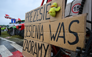 Protest rolników w okolicy polsko-ukraińskiego przejścia granicznego w Medyce w czerwcu tego roku