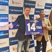 Plany Ryanaira ogłosili na konferencji prezes tej linii lotniczej w Polsce Michał Kaczmarzyk (z lewe