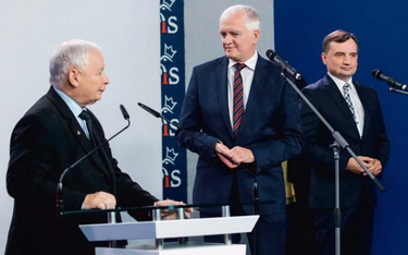 Jarosław Kaczyński, Jarosław Gowin i Zbigniew Ziobro niezmiennie tworzą Zjednoczoną Prawicę