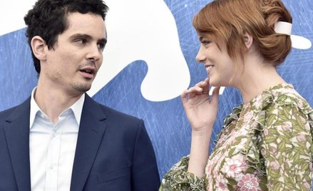 Reżyser Damien Chazelle i aktorka Emma Stone
