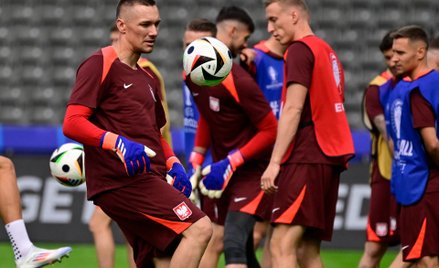 Trening reprezentacji Polski przed meczem z Austrią.