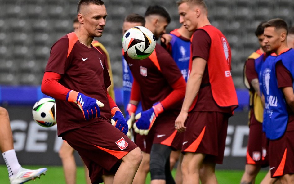 Trening reprezentacji Polski przed meczem z Austrią.