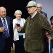 Sławomir Mrożek i Jerzy Stuhr w 2010 r., premiera „Dziennika” pisarza