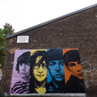 Mural The Beatles w Liverpoolu.