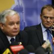 Prezydent Lech Kaczyński i premier Donald Tusk.