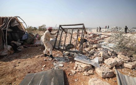 Październik 2019 r., Barisza, Syria. Ostatnia siedziba Al-Bagdadiego po operacji amerykańskiej