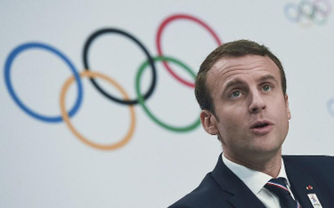 Emmanuel Macron wczoraj w Lozannie w siedzibie Międzynarodowego Komitetu Olimpijskiego