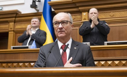 Marszałek Sejmu Włodzimierz Czarzasty (Nowa Lewica) wygłosił wystąpienie na forum ukraińskiego parla